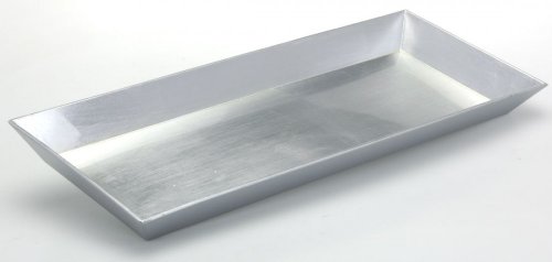 Deko Tablett Unterteller silber 49x20cm