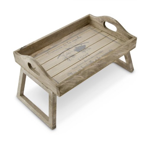 Tablett für Sofa oder Bett Holz 30 x 20 cm